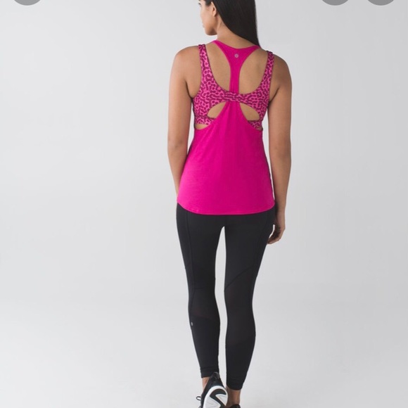 Lululemon All Sport Support Tank Size 6 Magenta - Picture 5 of 10